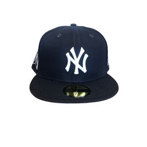 New Era New York Yankees Banner Logo 59FIFTY Fitted Hat Cap Size 7 3/4